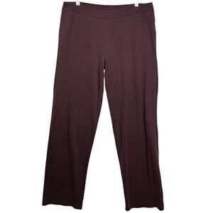 Patagonia Womens Organic Cotton Tencel Lounge Pants Burgundy Large 55241 Stained